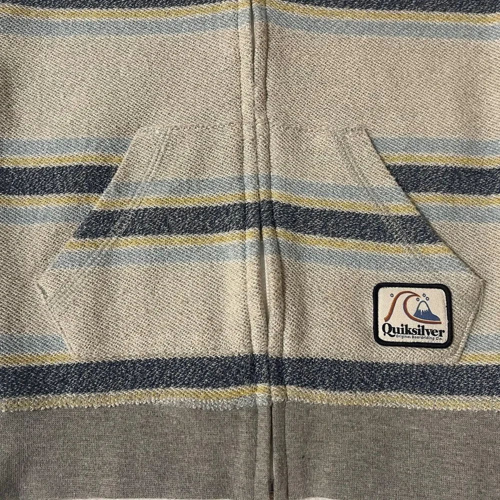 Size 5 Quicksilver Gray Great On The Way Zip Up Hoodie - Picture 2 of 4